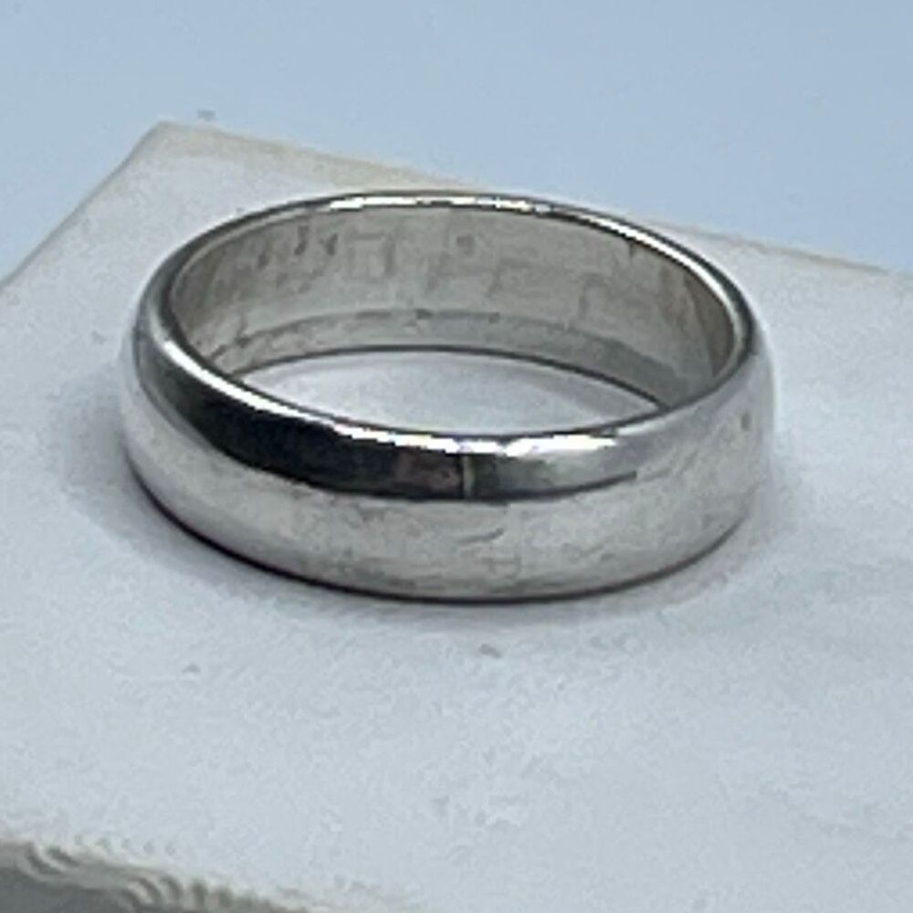 Vintage sterling silver band ring size 10